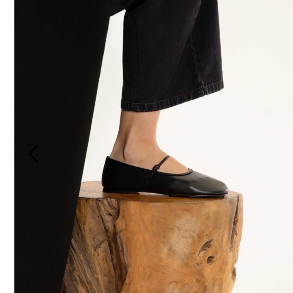 Dear Frances Winter Balla Ballet Flat - Black strap 40 / 10 leather Italy